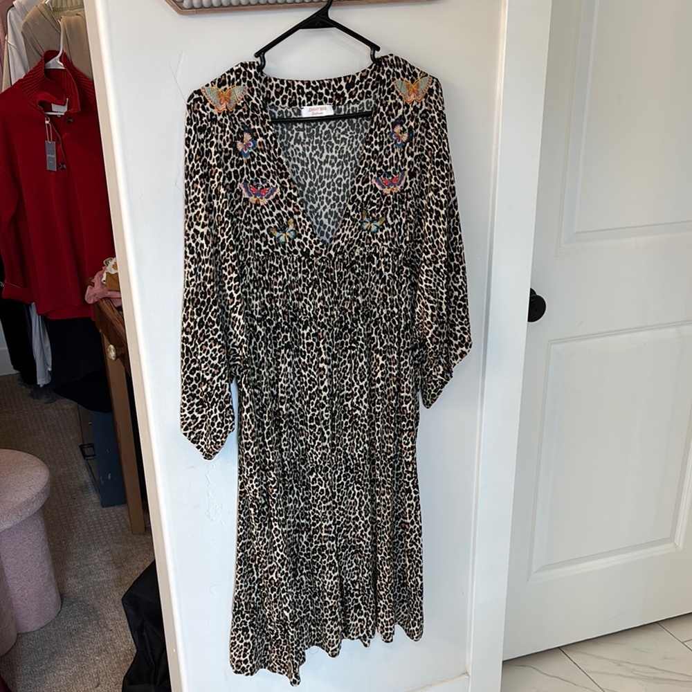 Johnny Was Leopard Print Dress